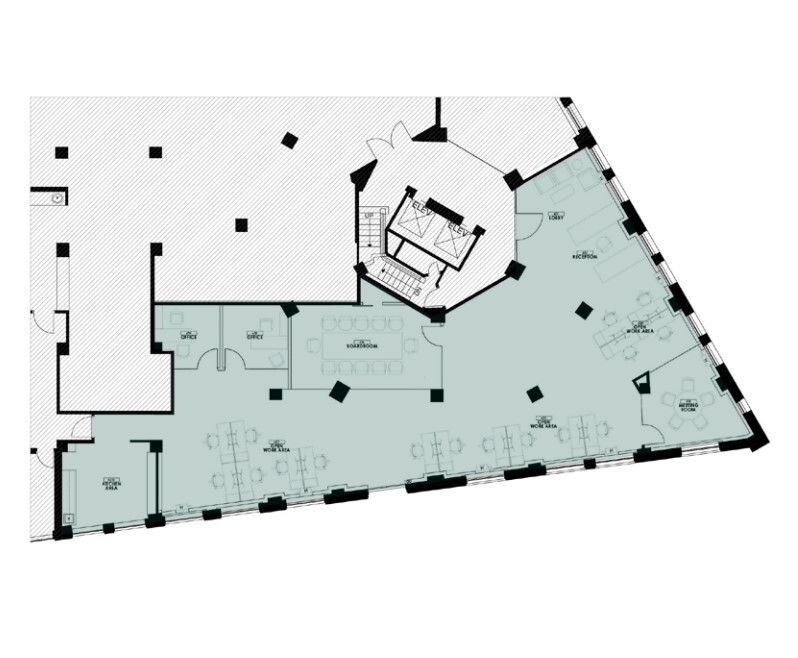 128 W Pender St, Vancouver, BC à louer Plan d’étage- Image 1 de 1