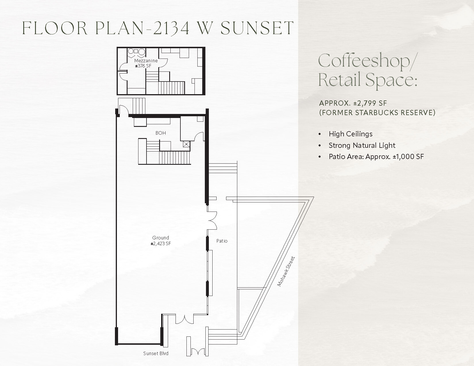 2110 W Sunset Blvd, Los Angeles, CA for lease Floor Plan- Image 1 of 5