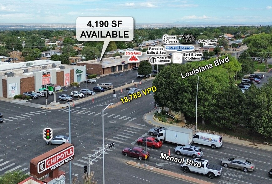 2633-2677 Louisiana Blvd, Albuquerque, NM for lease - Building Photo - Image 2 of 9