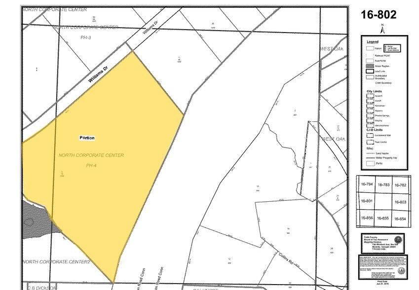1000 Williams Dr, Marietta, GA à louer - Plan cadastral - Image 2 de 3