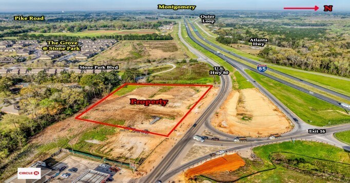 Waugh Station - U.S. Hwy 80, Pike Road, Pike Road, AL à louer - Aérien - Image 2 de 4