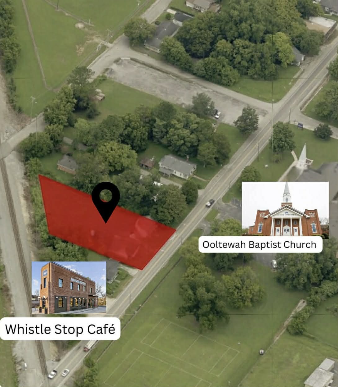 5509 Main St, Ooltewah, TN à vendre Aérien- Image 1 de 3