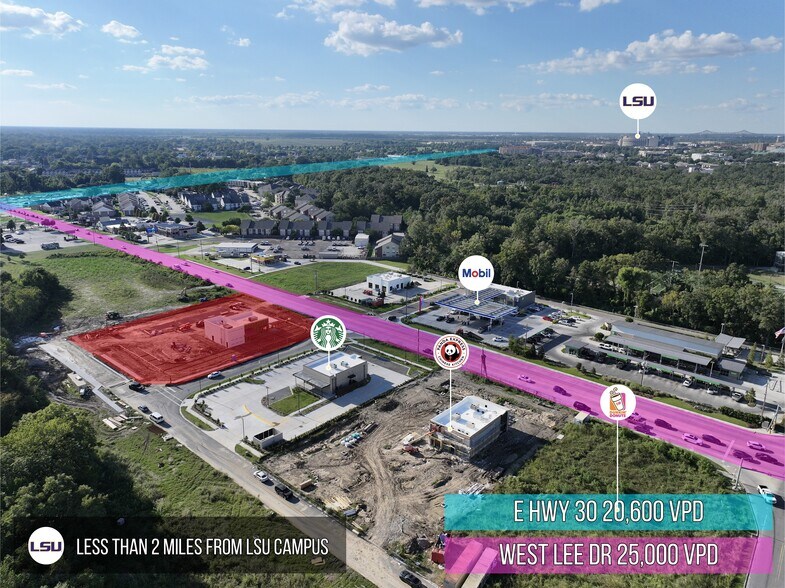 805 W Lee Dr, Baton Rouge, LA à vendre - Photo du bâtiment - Image 3 de 3
