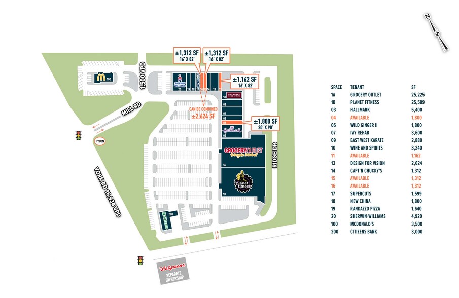 2395 York Rd, Jamison, PA for lease - Site Plan - Image 3 of 7