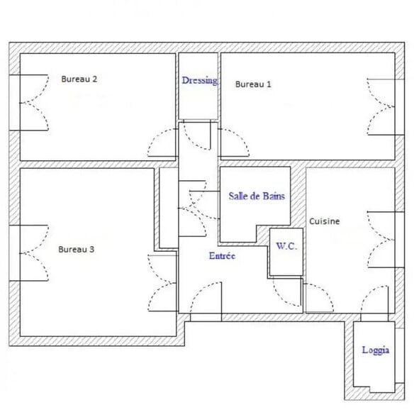 Office in Lyon for sale - Floor Plan - Image 1 of 5