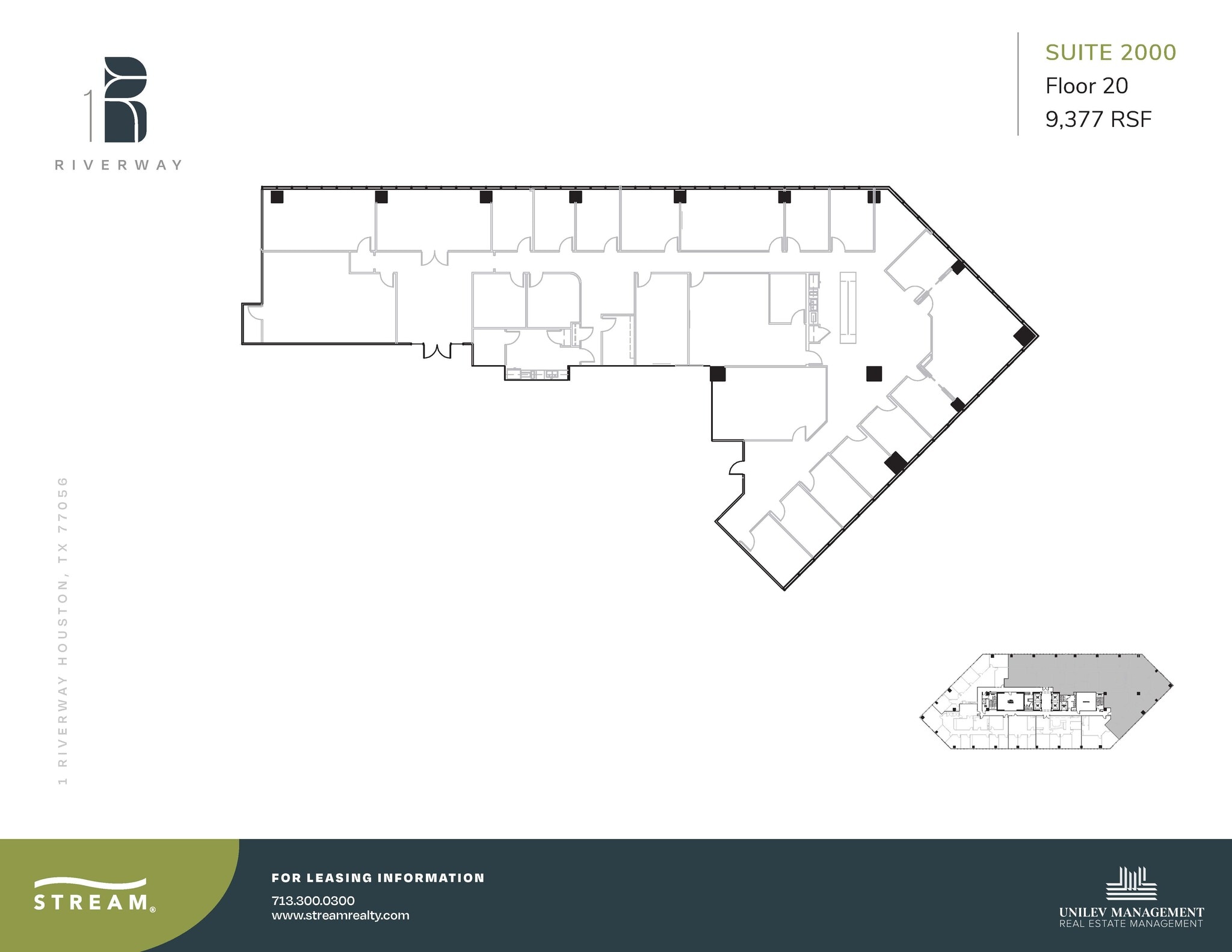1 Riverway, Houston, TX for lease Floor Plan- Image 1 of 1
