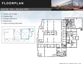 1400 65th St, Emeryville, CA à louer Plan d’étage- Image 1 de 1