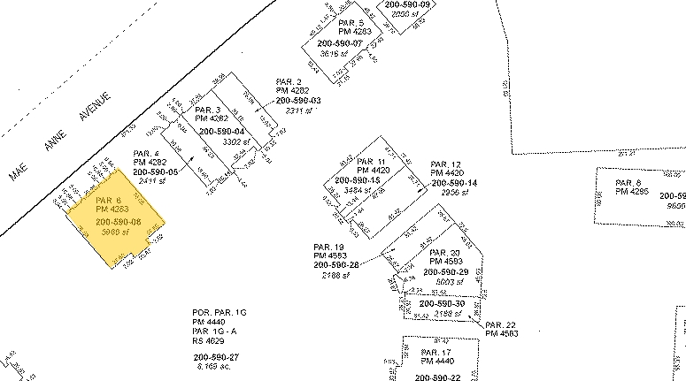 6190 Mae Anne Ave, Reno, NV for lease - Plat Map - Image 3 of 24