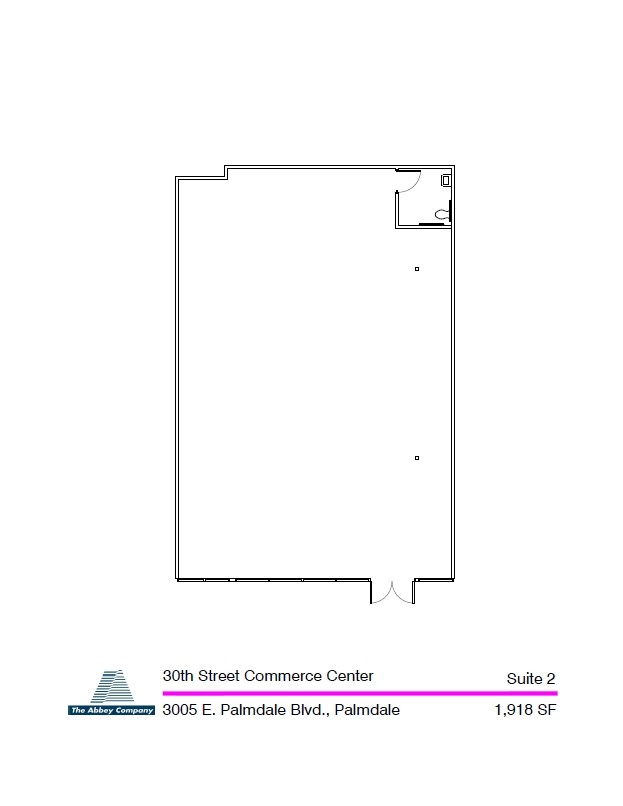 3005 E Palmdale Blvd, Palmdale, CA à louer Plan d  tage- Image 1 de 1