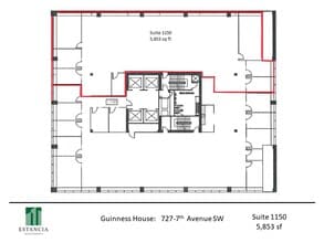 727 7th Ave SW, Calgary, AB for lease Floor Plan- Image 1 of 1