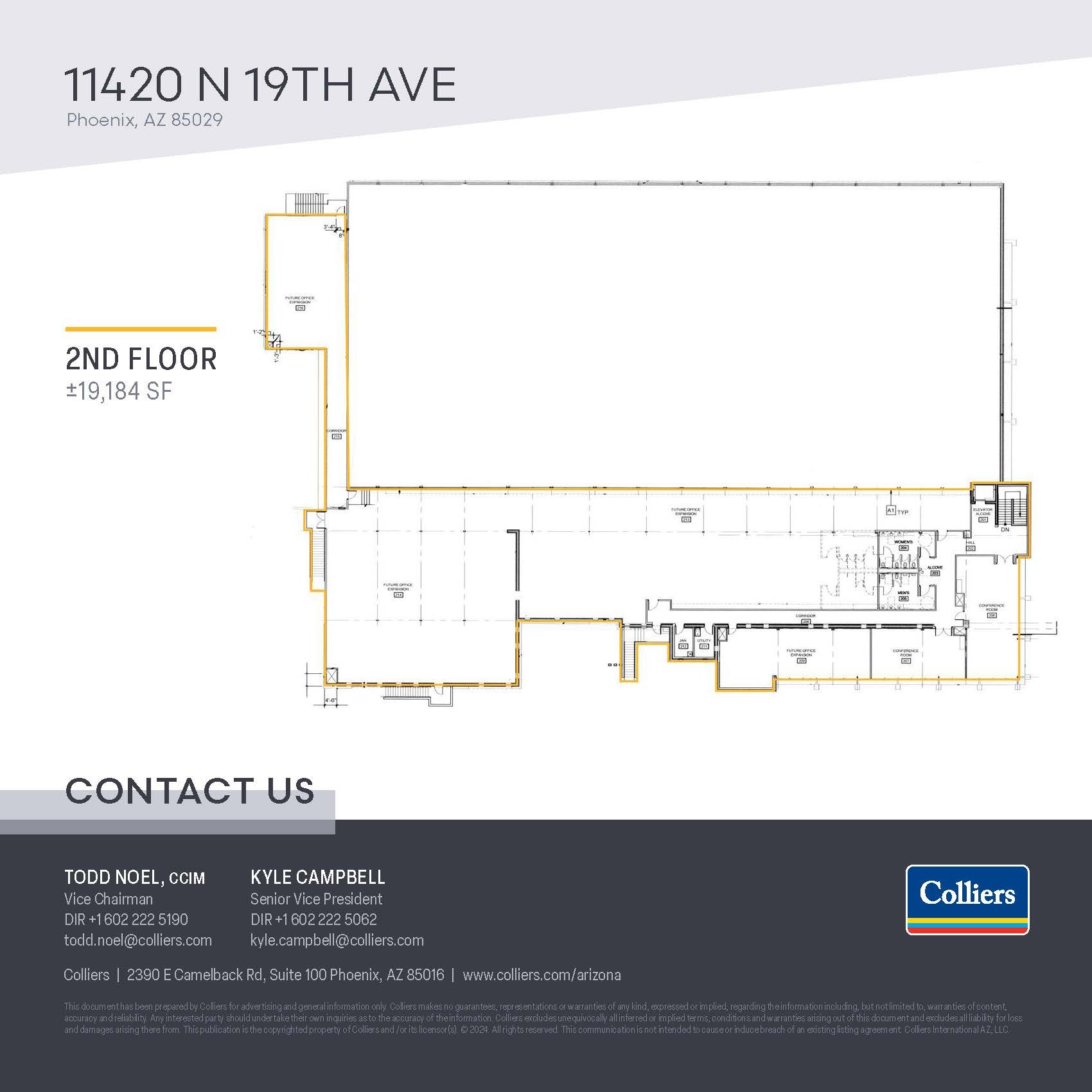 11420 N 19th Ave, Phoenix, AZ for lease Floor Plan- Image 1 of 2