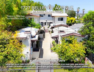 Plus de détails pour 1727 Bellevue Ave, Los Angeles, CA - Multi-résidentiel à vendre