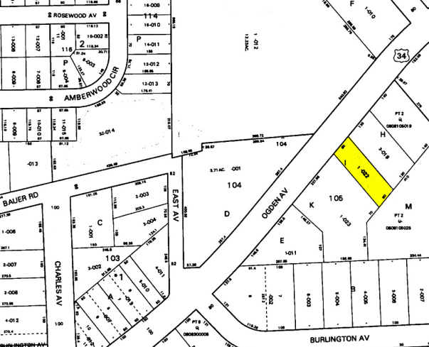 1156 E Ogden Ave, Naperville, IL à vendre - Plan cadastral - Image 1 de 1