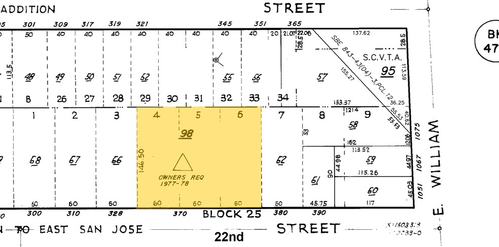 370 S 22nd St, San Jose, CA à louer - Plan cadastral - Image 3 de 12