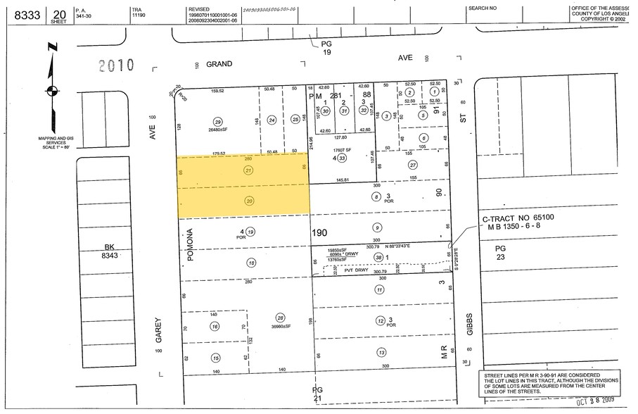 1338 S Garey Ave, Pomona, CA à vendre - Plan cadastral - Image 1 de 1