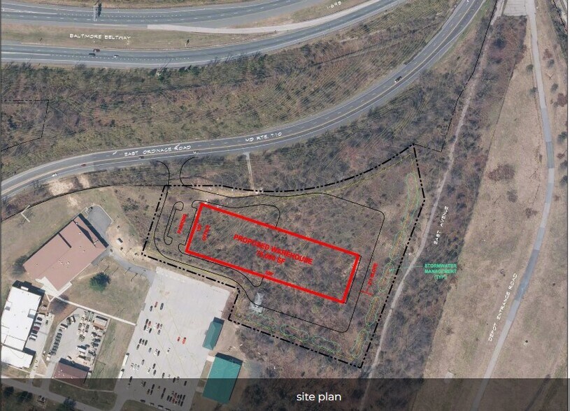 East Ordnance Rd, Glen Burnie, MD à vendre - Plan de site - Image 2 de 3