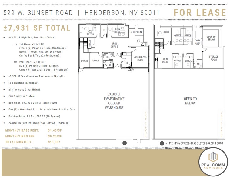 529 W Sunset Rd, Henderson, NV à louer - Photo du bâtiment - Image 3 de 5