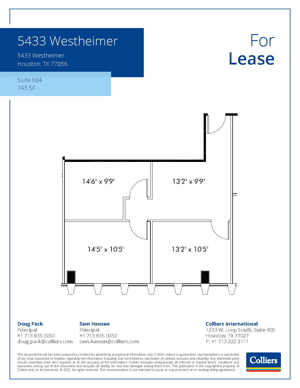 5433 Westheimer Rd, Houston, TX for lease Floor Plan- Image 1 of 1