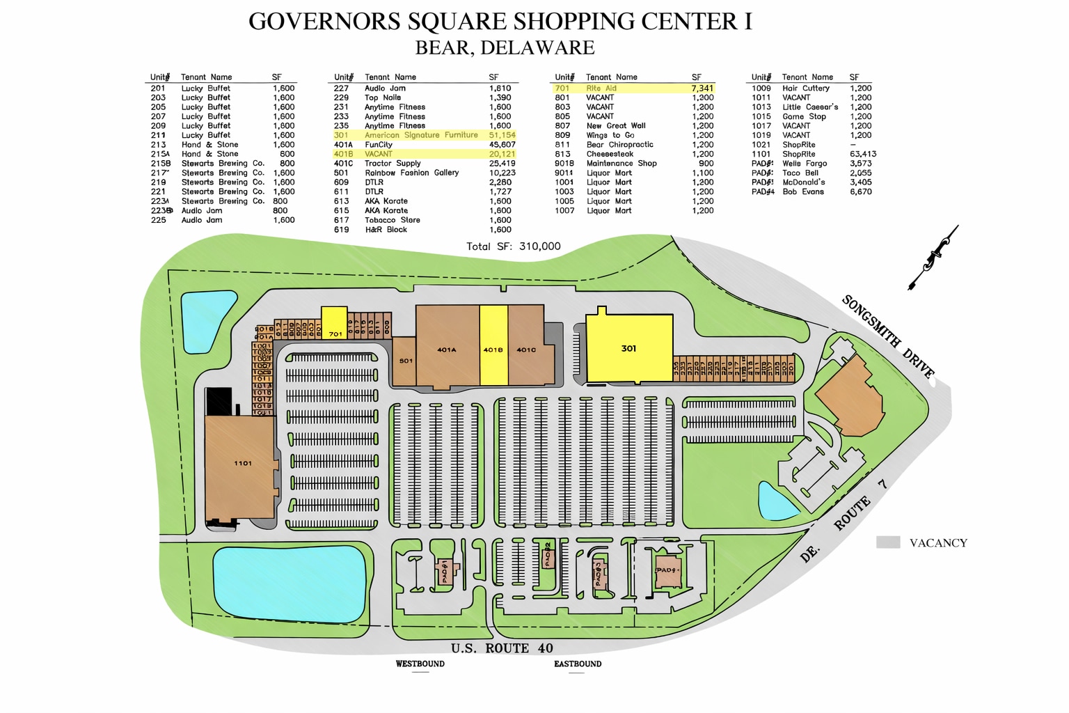 901-1397 Governor's Pl, Bear, DE for lease Site Plan- Image 1 of 1