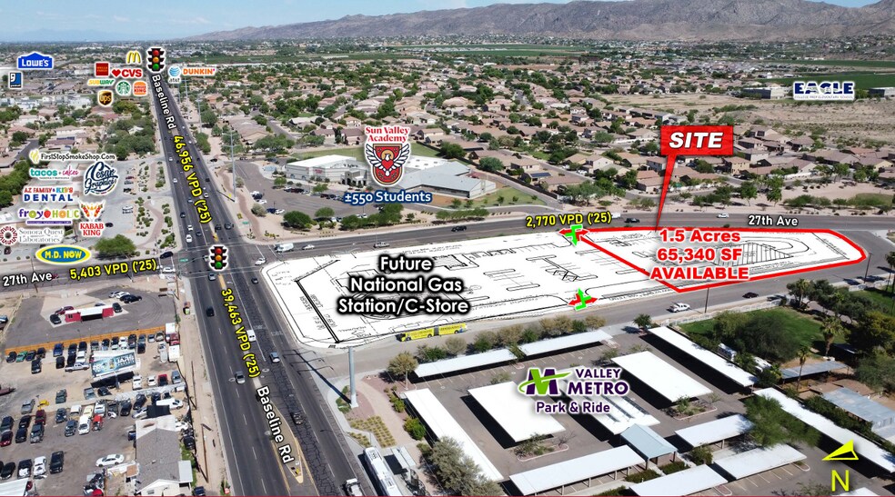 SW Baseline Rd & 27th Ave, Phoenix, AZ for lease - Building Photo - Image 2 of 7