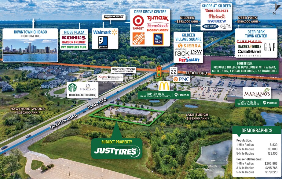 175 Quentin Rd, Lake Zurich, IL à vendre - Photo du bâtiment - Image 3 de 4