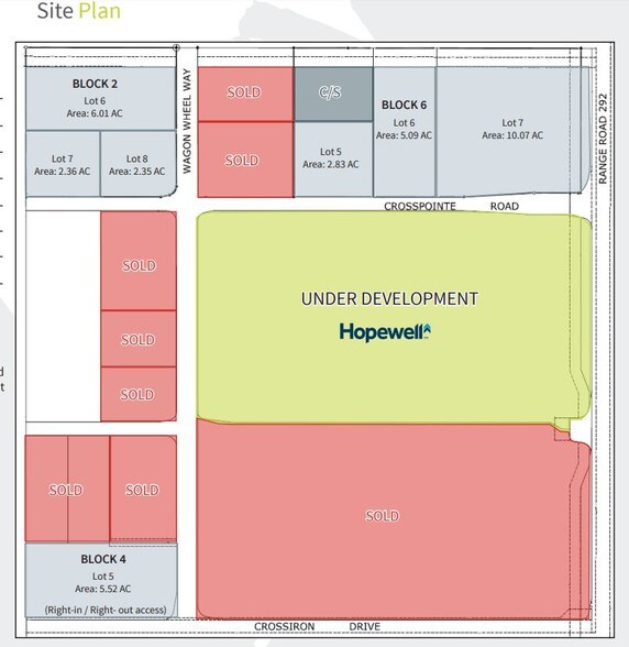 Cross Iron Dr, Rocky View No 44, AB à vendre - Plan de site - Image 1 de 1