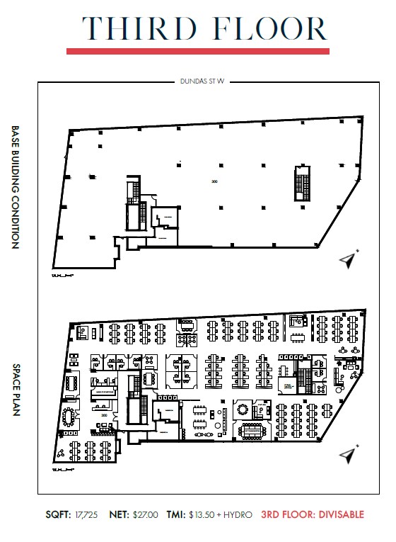 5425 Dundas St W, Toronto, ON à louer Plan d’étage- Image 1 de 1