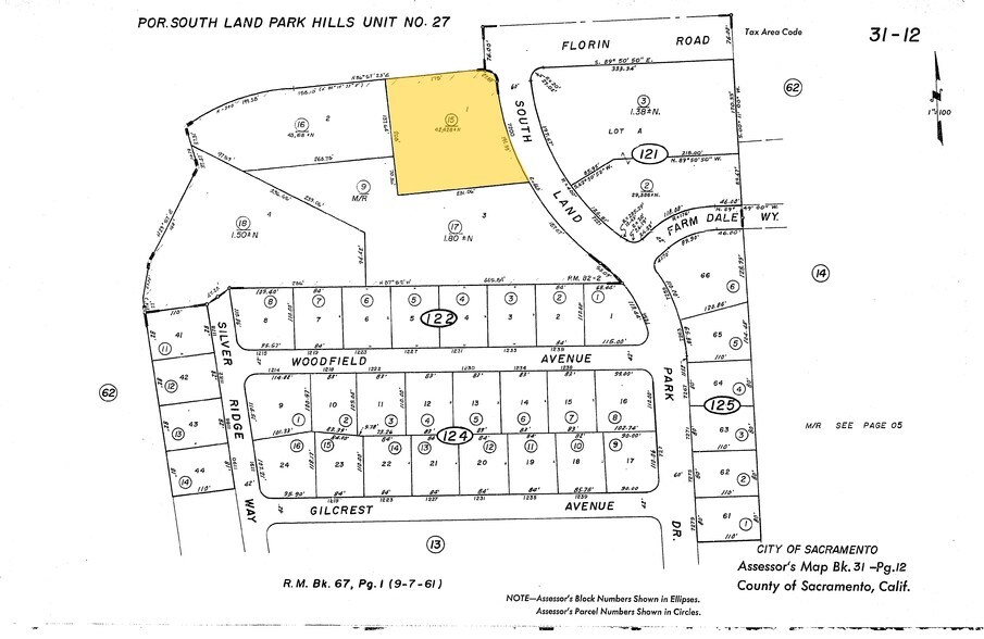 7200 S Land Park Dr, Sacramento, CA à louer - Plan cadastral - Image 3 de 5