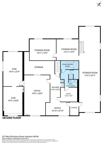 257 W Nicholson Rd, Audubon, NJ à vendre - Plan d  tage - Image 3 de 3