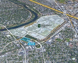 J St, Sacramento, CA - Aerial  map view