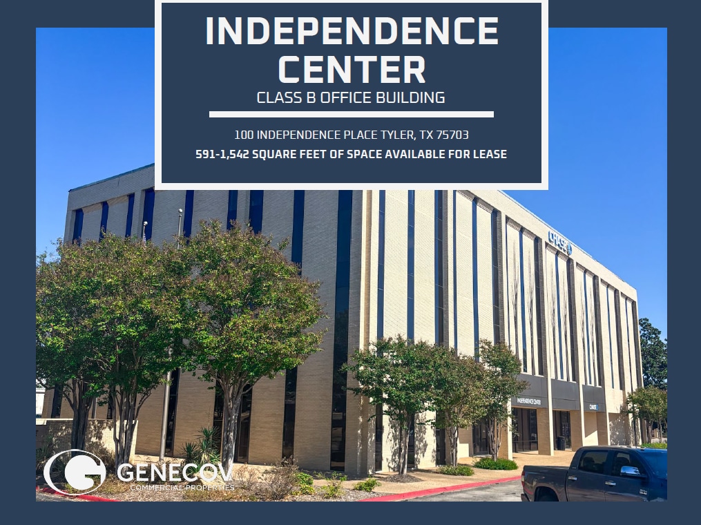 100 Independence Pl, Tyler, TX for lease Building Photo- Image 1 of 7