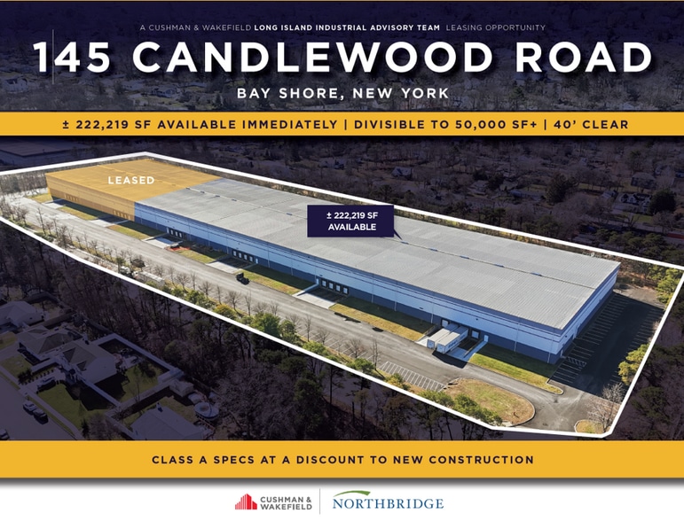 145 Candlewood Rd, Bay Shore, NY for lease - Building Photo - Image 1 of 12