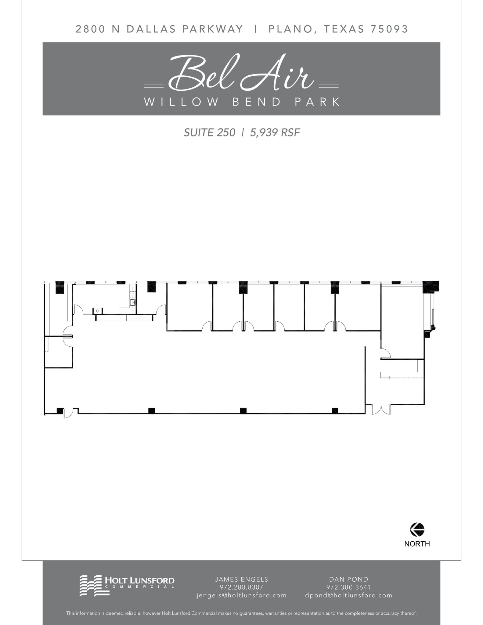 2800 N Dallas Pky, Plano, TX à louer Plan d  tage- Image 1 de 1