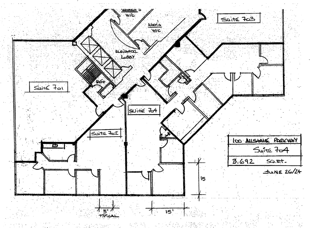 90 Allstate Pky, Markham, ON for lease Floor Plan- Image 1 of 1