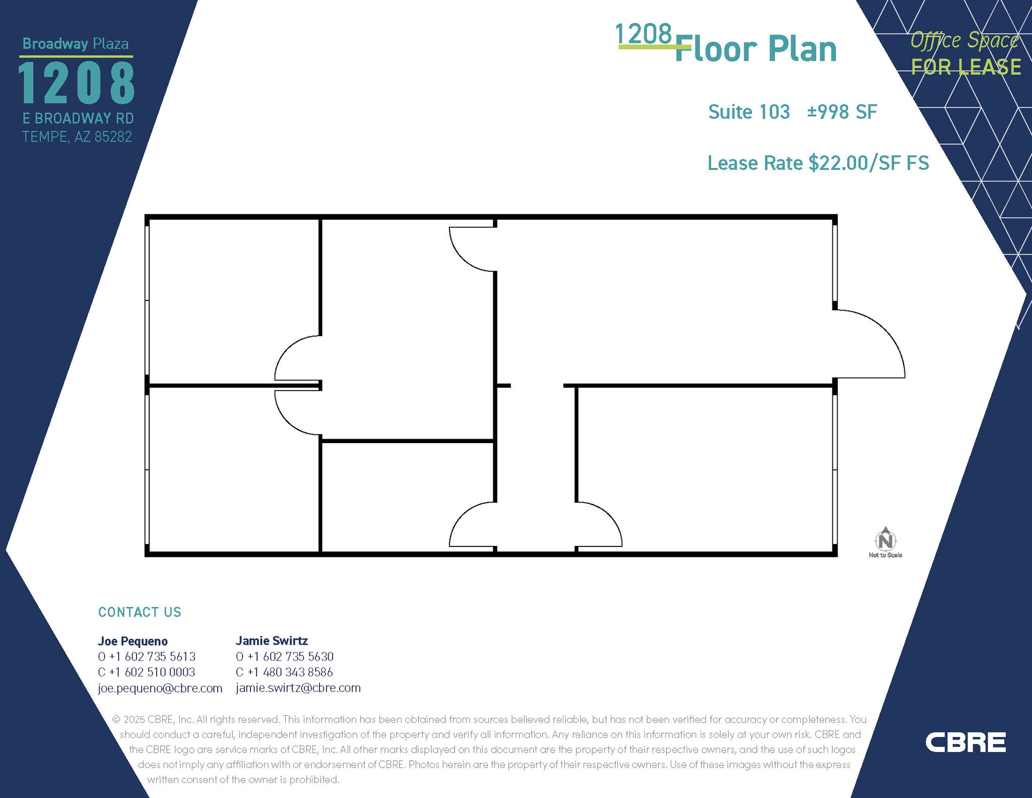 1232 E Broadway Rd, Tempe, AZ for lease Floor Plan- Image 1 of 1