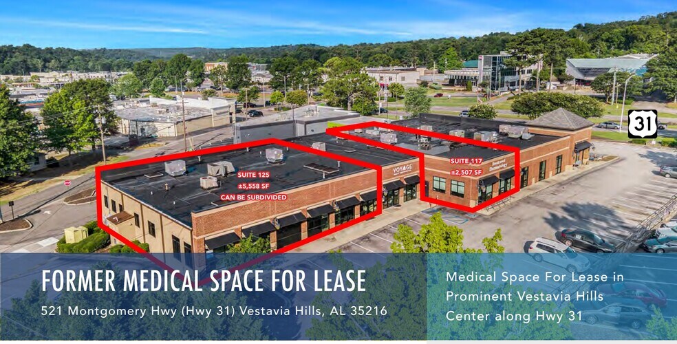 521 Montgomery Hwy, Vestavia Hills, AL à louer - Photo du bâtiment - Image 3 de 12