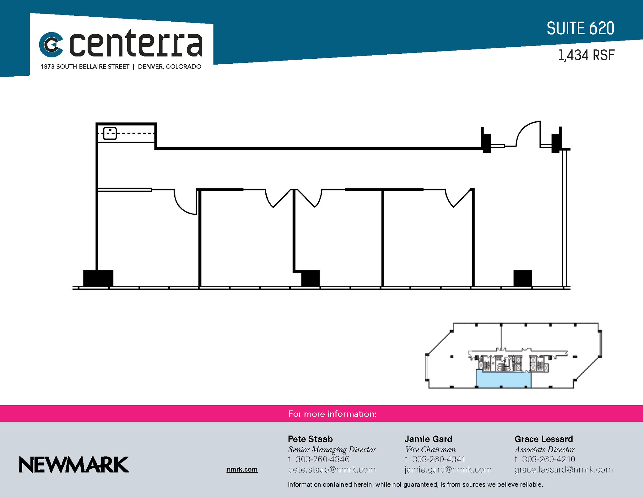 1873 S Bellaire St, Denver, CO for lease Floor Plan- Image 1 of 1