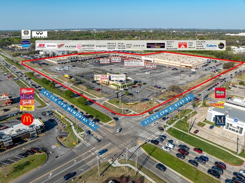 8729-8739 S Memorial Dr, Tulsa, OK for lease - Building Photo - Image 1 of 5