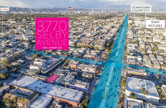 3770 Selby Ave, Los Angeles, CA - Aerial  map view