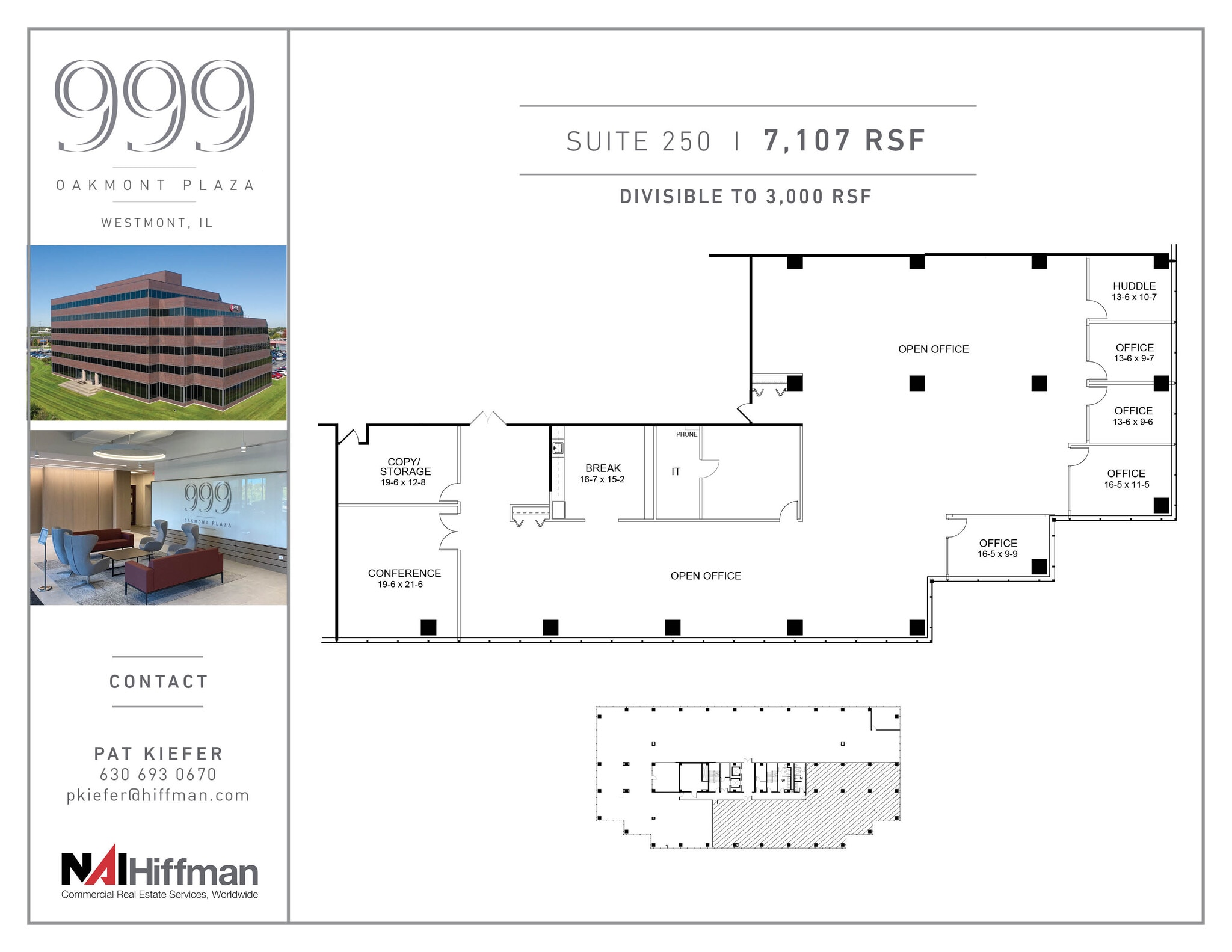 999 Oakmont Plaza Dr, Westmont, IL à louer Plan d’étage- Image 1 de 1
