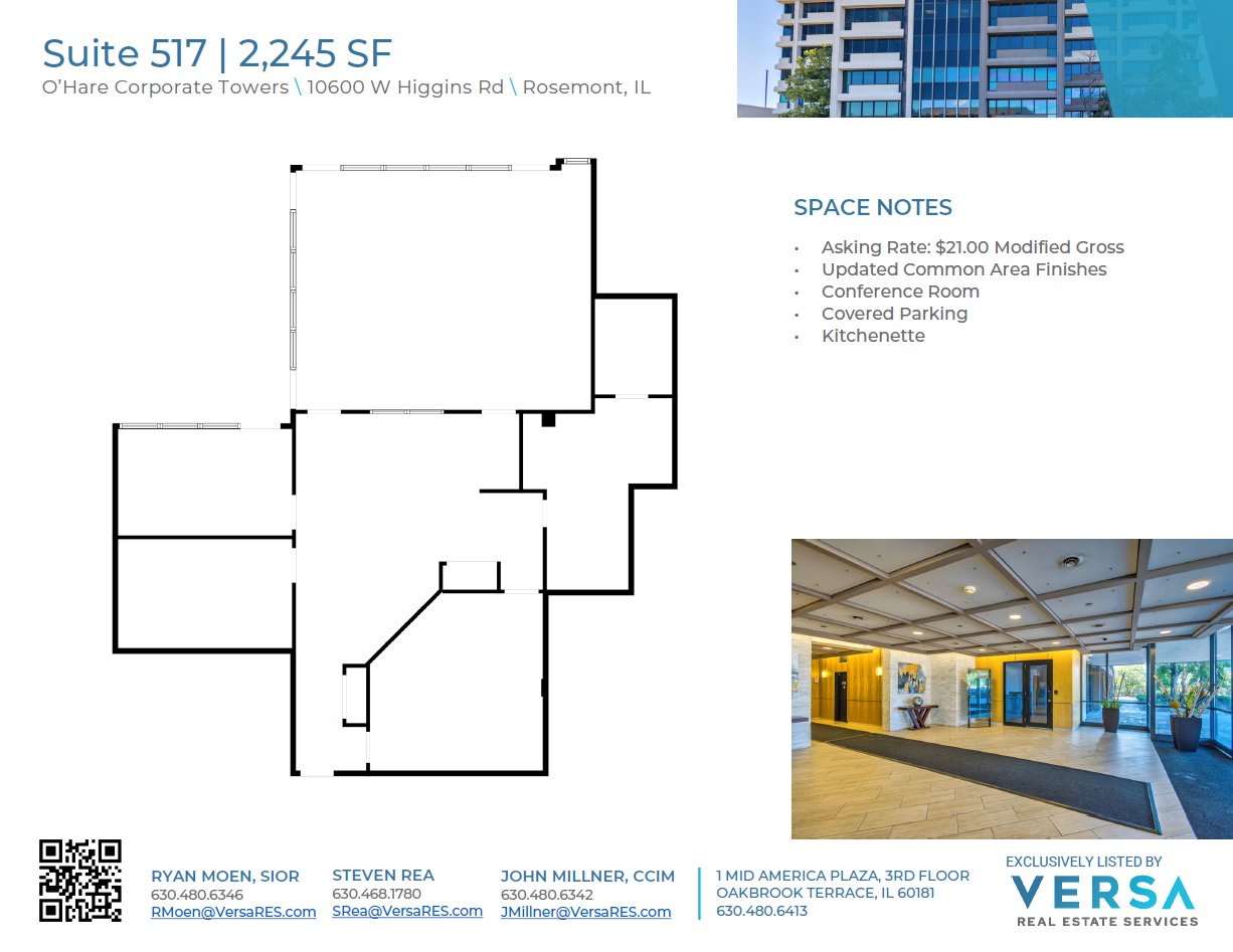 10600 W Higgins Rd, Rosemont, IL for lease Floor Plan- Image 1 of 1