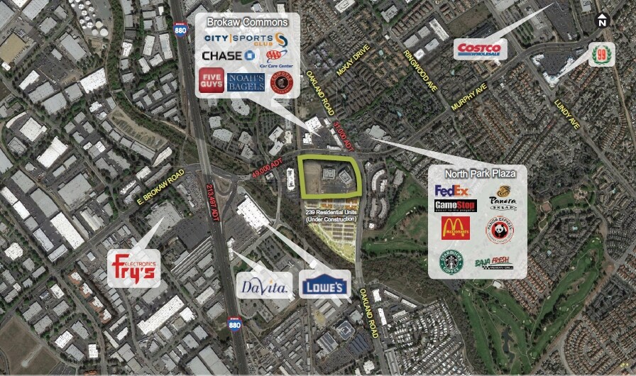 1080 E Brokaw Rd, San Jose, CA à louer - Photo du bâtiment - Image 3 de 12