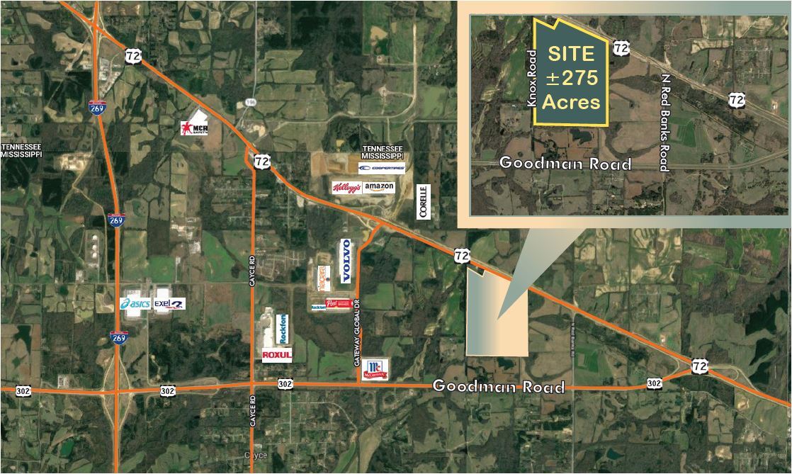 US 72 Hwy, Byhalia, MS à vendre Aérien- Image 1 de 2