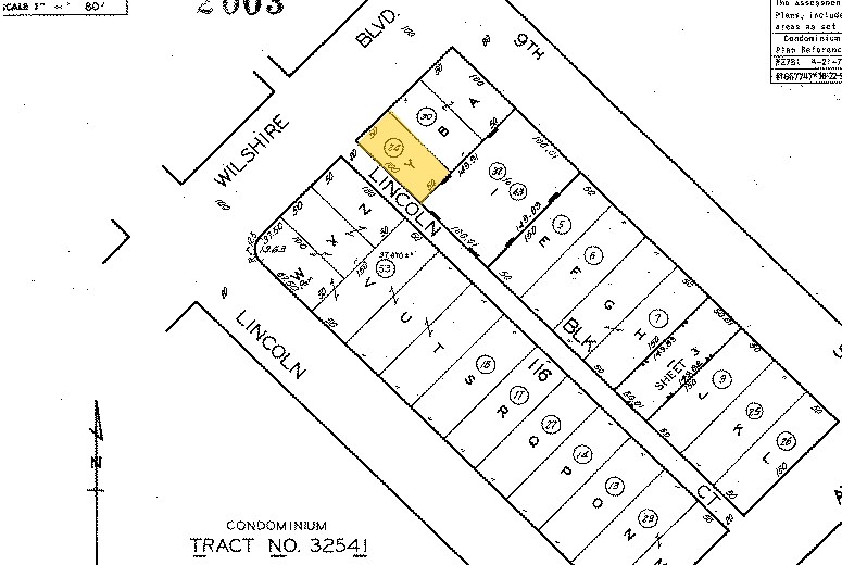 820 Wilshire Blvd, Santa Monica, CA à vendre - Plan cadastral - Image 2 de 6