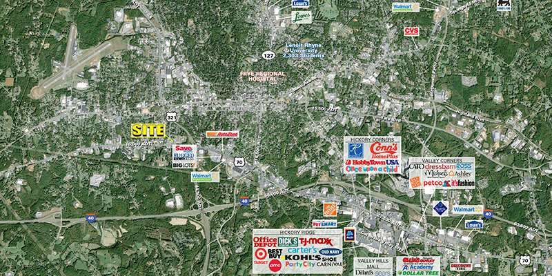 1234-1246 Us Highway 70 SW, Hickory, NC for lease - Aerial - Image 3 of 14