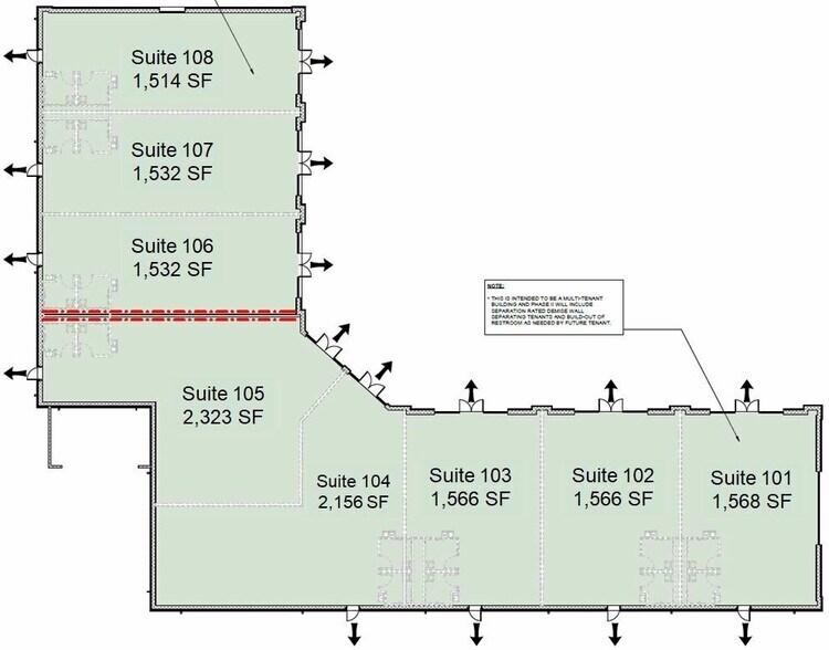 1801 Rodd Field Rd, Corpus Christi, TX à louer - Plan de site - Image 2 de 3