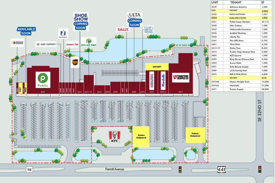 3371-3559 US Highway 441 S, Okeechobee, FL for lease - Building Photo - Image 2 of 4