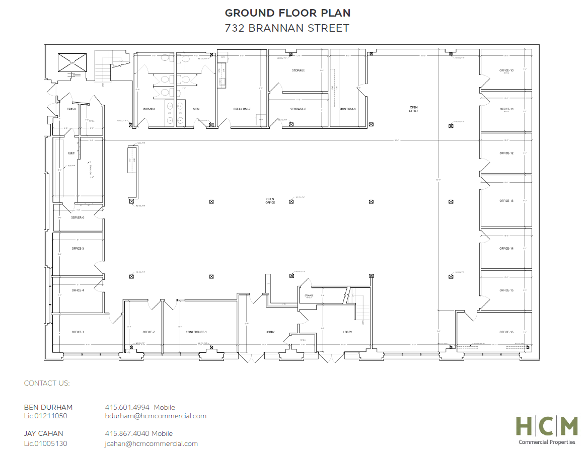 732 Brannan St, San Francisco, CA à louer Plan d  tage- Image 1 de 1