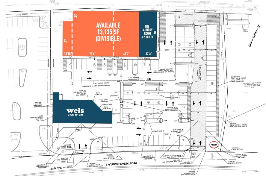 1836 Lycoming Creek Rd, Williamsport, PA à louer - Plan de site - Image 2 de 5
