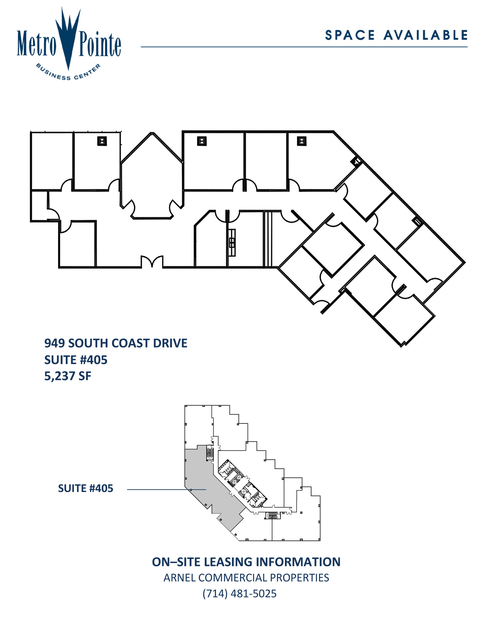 949 S Coast Dr, Costa Mesa, CA à louer Plan d  tage- Image 1 de 1